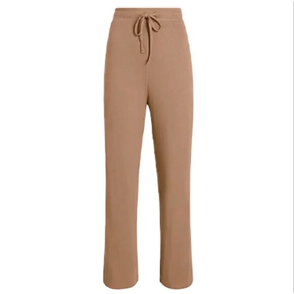 NUUDS $78 High Waisted Lounge Pants Cinnamon Women’s Large Super Soft